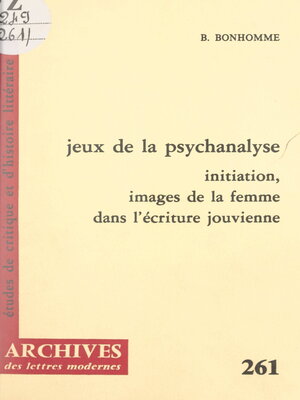 cover image of Jeux de la psychanalyse